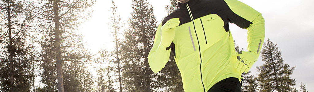 Man wearing reflective short