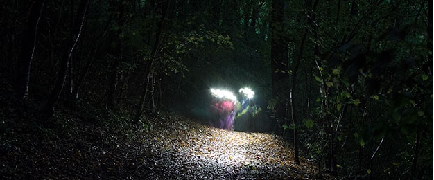 Man wearing reflective short