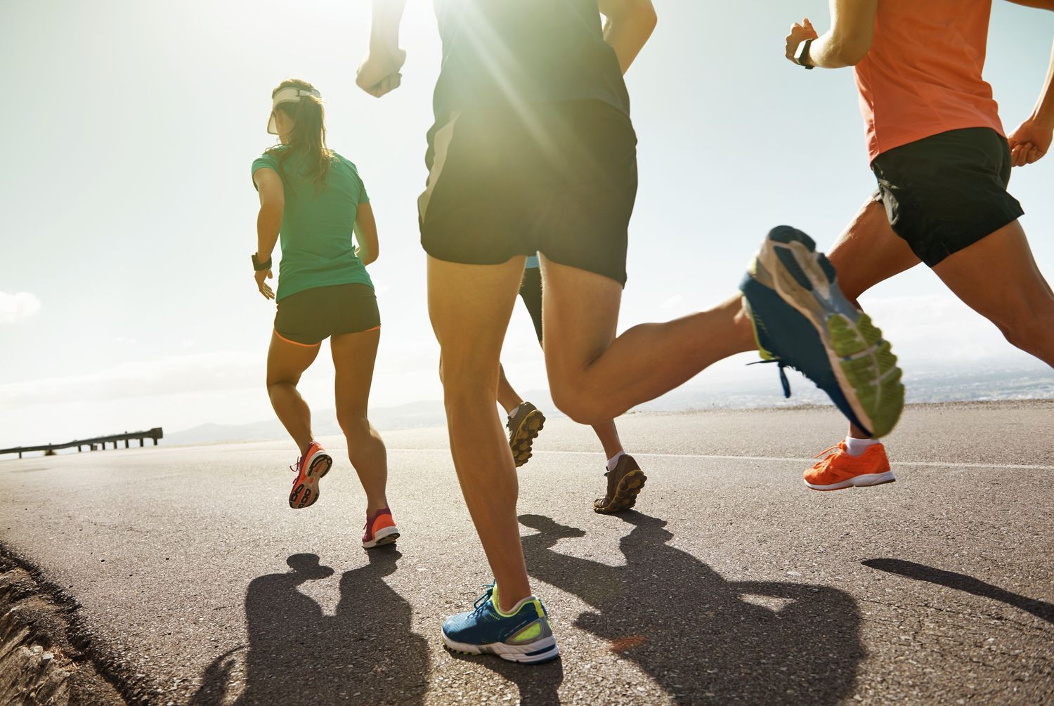 Group of runners running