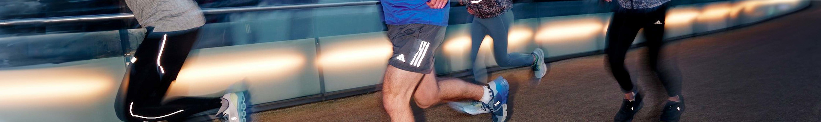 Man wearing reflective short