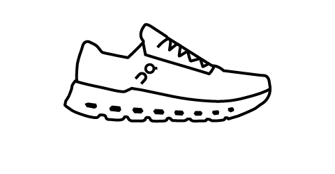 On shoe icon drawing