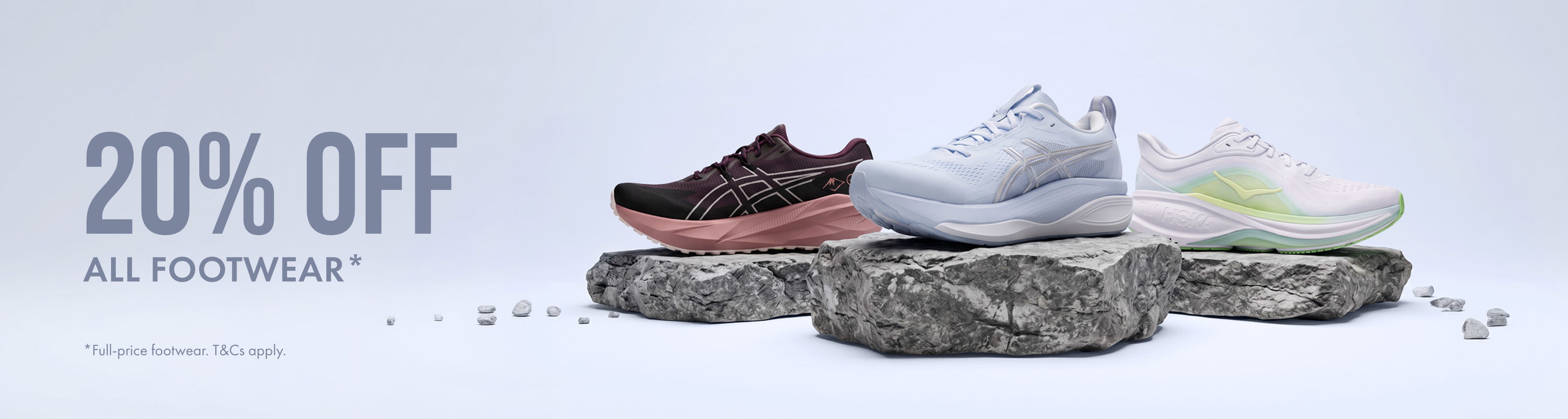 Shop y20% off all footwear offer on runners need